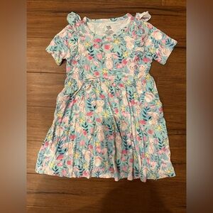 Birdie Bean Charming Blue Bunny Dress Bamboo Size 8